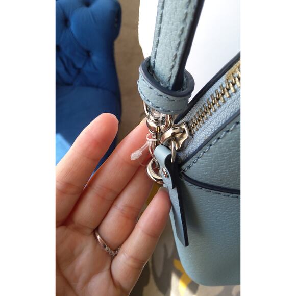 NWOT Kate Spade New York Grove Street Carli satchel purse baby blue adj strap - Picture 6 of 9